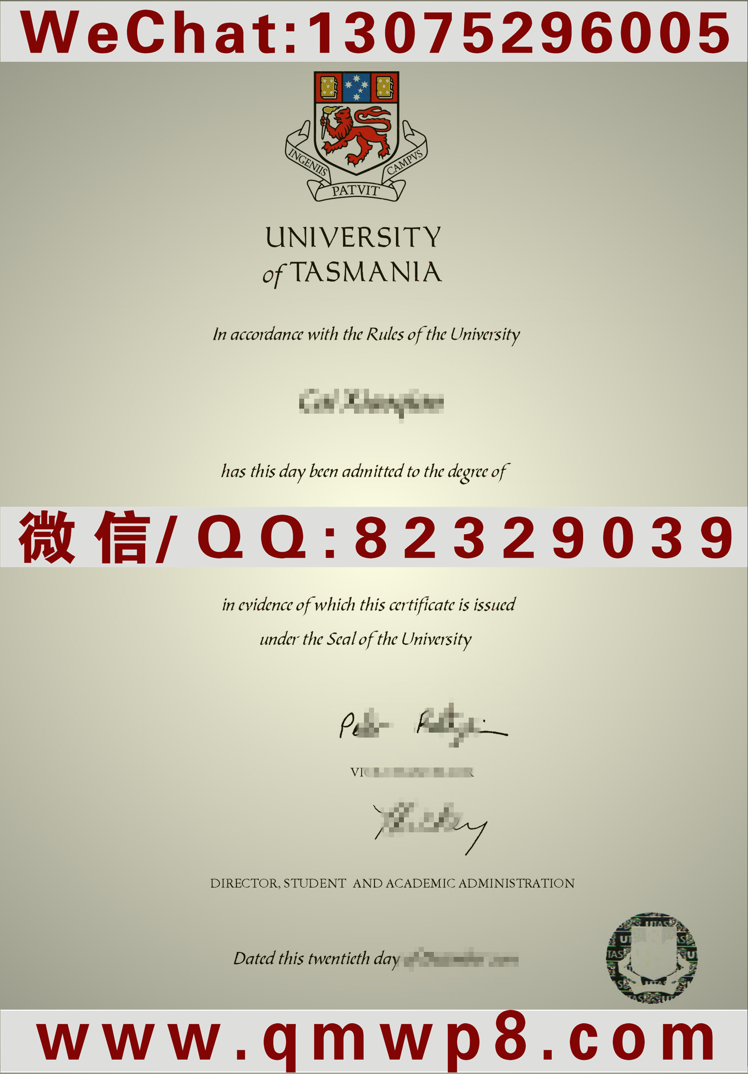 塔斯马尼亚大学毕业证|Degree University of Tasmania