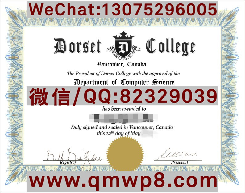 加拿大多赛学院毕业证|Diploma of Dorset College