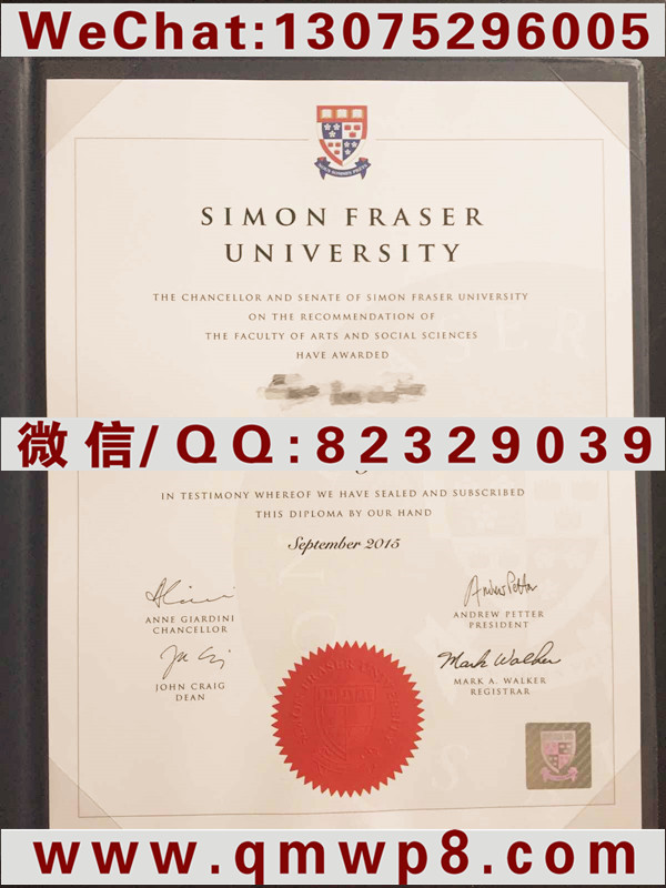 西蒙菲莎大学毕业证|Degree of Simon Fraser University  /  SFU Diploma