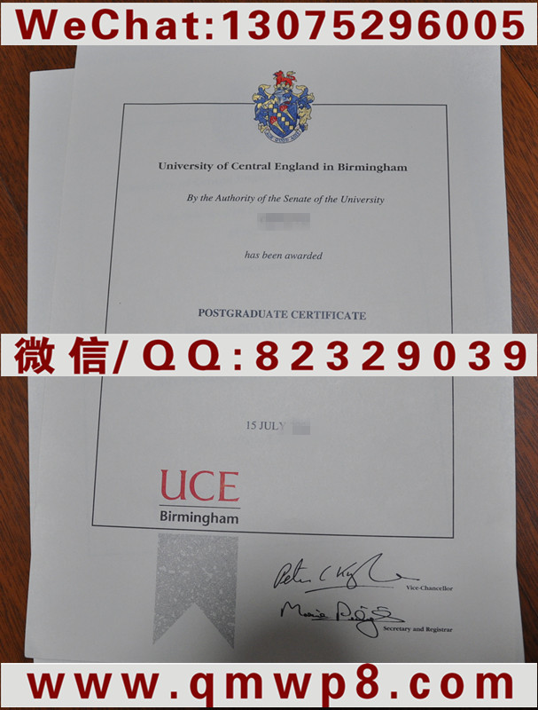英国伯明翰中英格兰大学毕业证实拍|UCE Degree|University of Central England Diploma