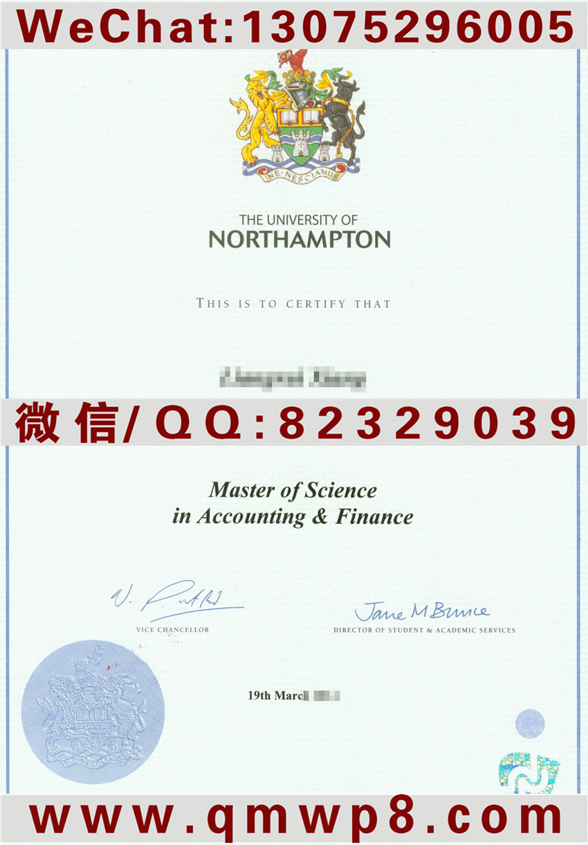 北安普顿大学毕业证|University of Northampton Degree