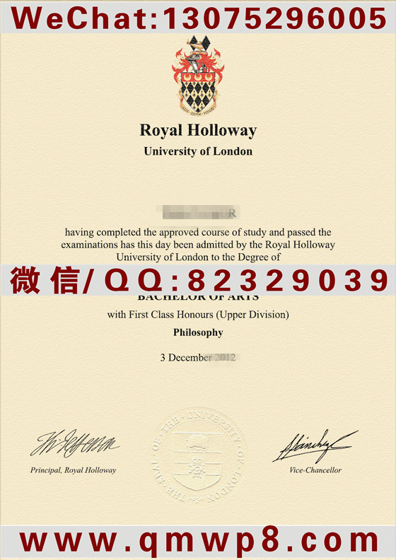 伦敦大学皇家霍洛威学院毕业证/学位证|Degree of RHUL