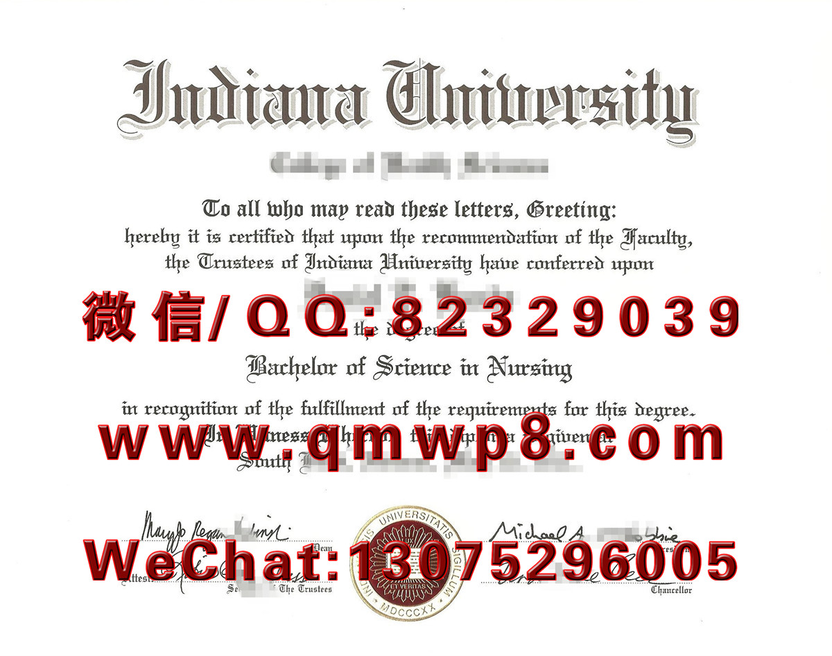 印第安纳大学毕业证学历文凭学位证书技术排版