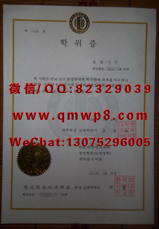 韩国外国语大学毕业证学历文凭成功案例