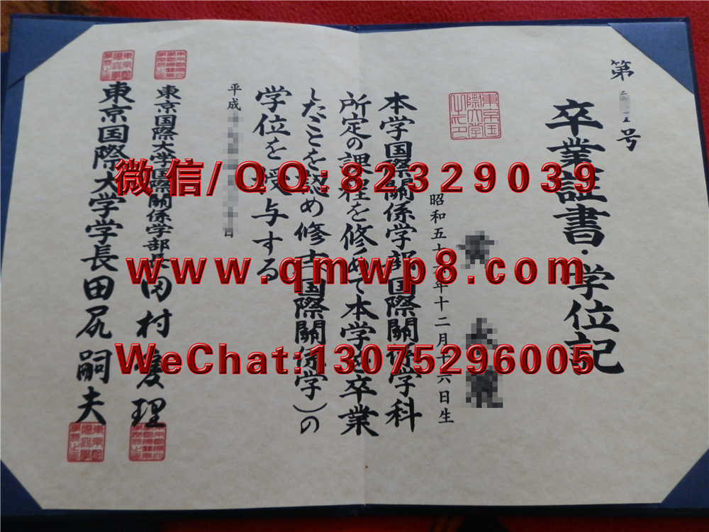 日本东京国际大学毕业证学历文凭学位证书成功案例