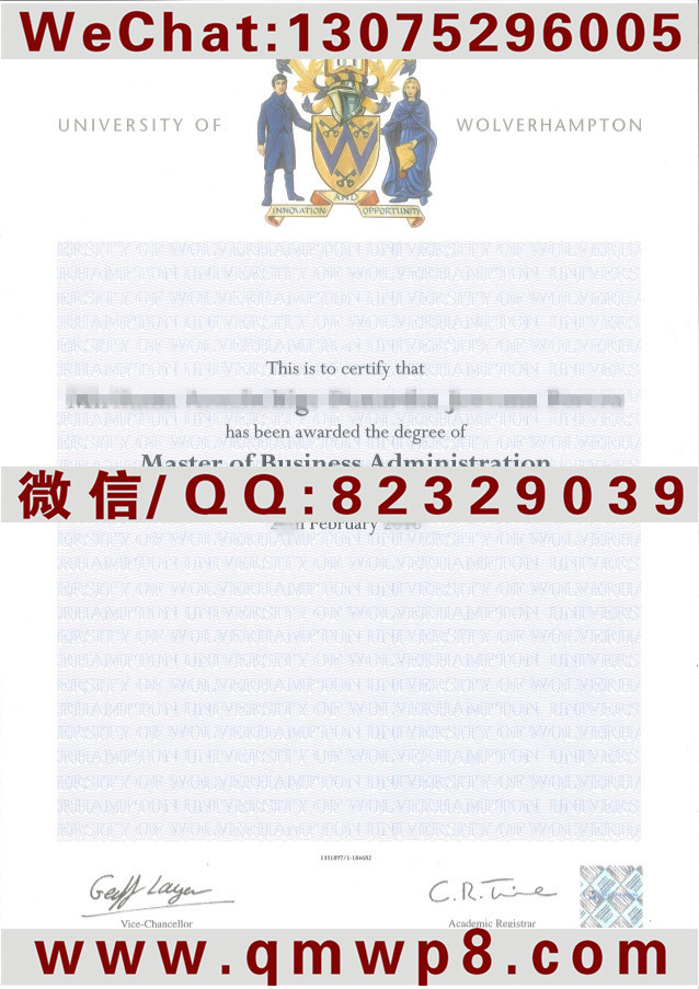 英国胡弗汉顿大学毕业证|University of Wolverhampton Degree or Diploma