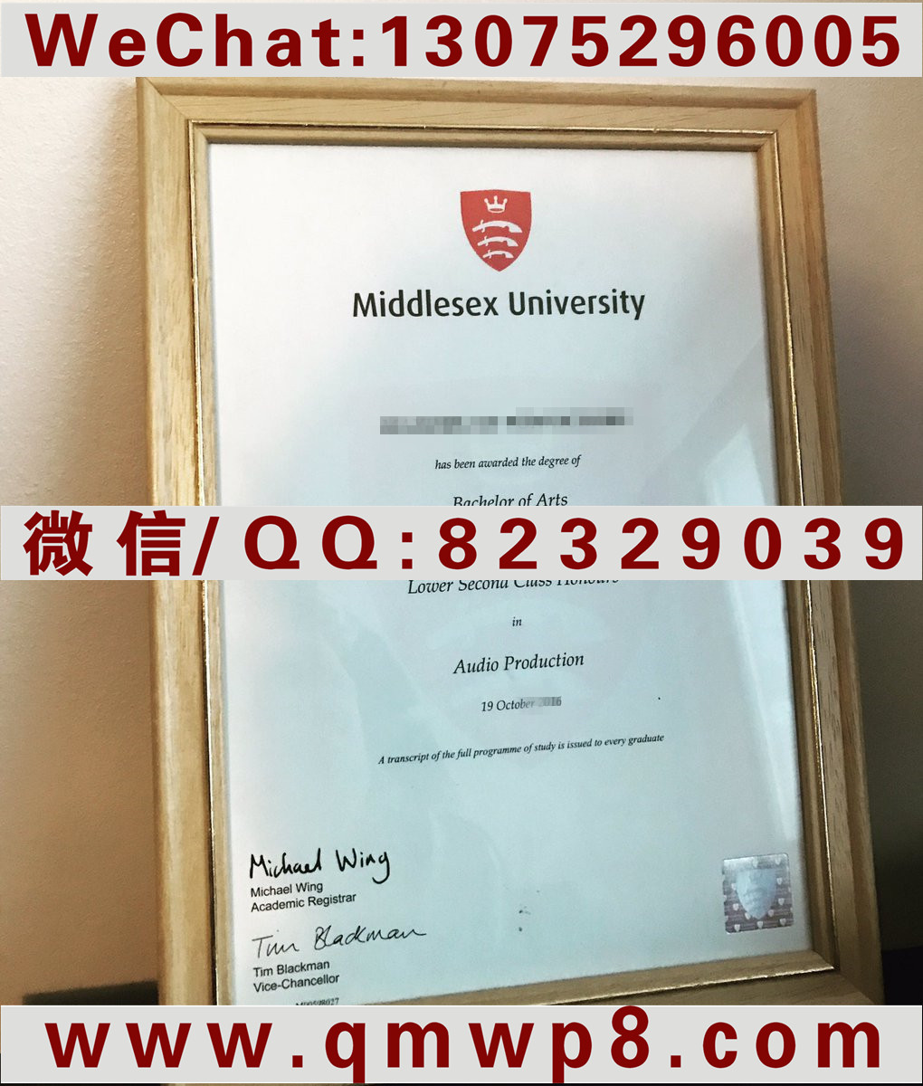英国密德萨斯大学新版毕业证|Degree of Middlesex University